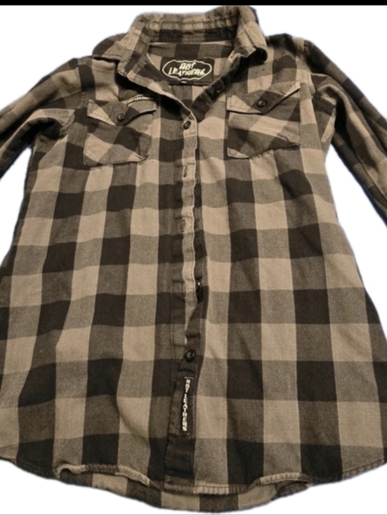 hot leathers Other - Hot Leathers Mens XXL Black Gray Plaid Heavyweight Cotton Riding Flannel